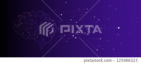 Artificial Intelligence brain concept Artificial Intelligence brain concept 125066323