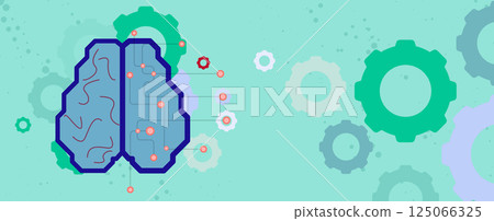 Artificial Intelligence brain concept Artificial Intelligence brain concept 125066325
