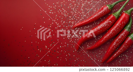 red hot chili pepper, close-up 125066892