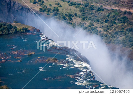 Aerial View of Victoria Falls 125067405