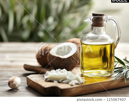 Living with natural oils and coconuts Living with natural oils and coconuts 125067407
