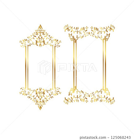 vintage Frame for Corner Certificate 125068243