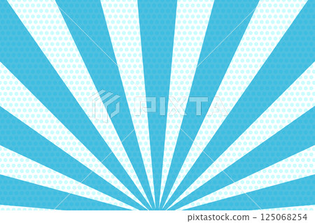 波爾卡圓點和淺藍色集中線條以扇形展開的背景影像 波爾卡圓點和淺藍色集中線條以扇形展開的背景影像 125068254
