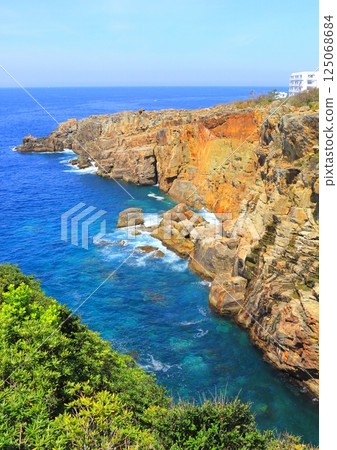 三段壁（和歌山縣白濱町縱構圖） 125068684