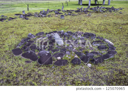 大湯石陣特別歷史遺跡萬座石陣的日晷 125070965