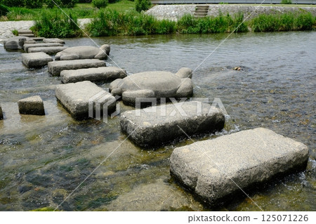 Stepping stones of the Kamo River and the Kamo River Delta Stepping stones of the Kamo River and the Kamo River Delta 125071226