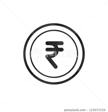 Rupee currency symbol icon 125071520