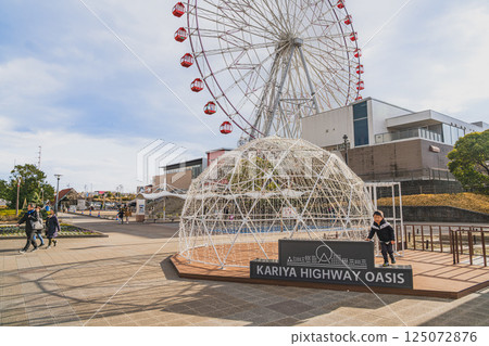 刈谷市(愛知縣)刈谷高速公路綠洲的景色 刈谷市(愛知縣)刈谷高速公路綠洲的景色 125072876