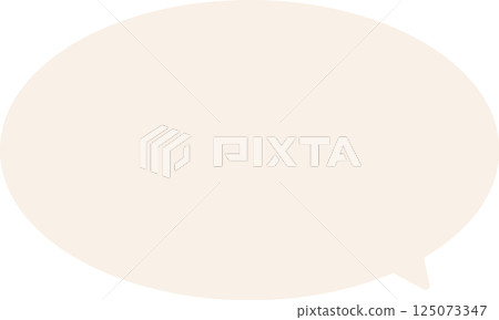 簡單的淺粉紅色對話泡泡 125073347