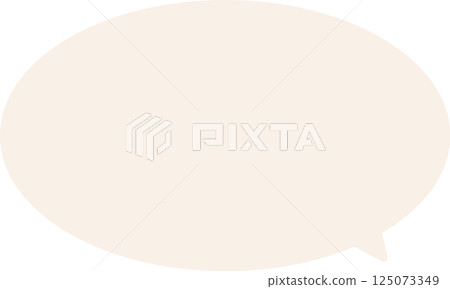 簡單的淺粉紅色對話泡泡 125073349