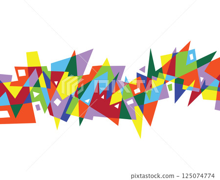 Abstract colorful geometric pattern Abstract colorful geometric pattern 125074774
