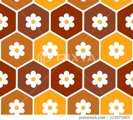 Hexagon background  125075003