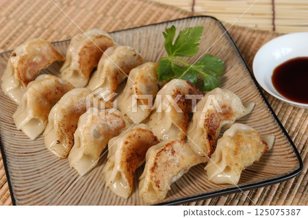 看起來美味的烤餃子 125075387