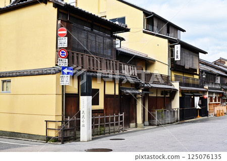 京都花見小路, 京都祗園風景, 歷史環境保護區, 京都旅遊景點, 古街道, 祗園氛圍 125076135