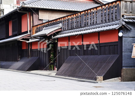 京都花見小路, 京都祗園風景, 歷史環境保護區, 京都旅遊景點, 古街道, 祗園氛圍 125076148