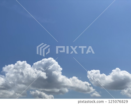 blue sky and white clouds 125076829