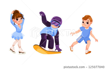 Dynamic and Enthusiastic Kids Engaging in Various Fun Sports Activities and Hobbies Dynamic and Enthusiastic Kids Engaging in Various Fun Sports Activities and Hobbies 125077840