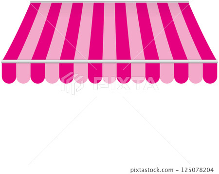 Pink awning tent 125078204