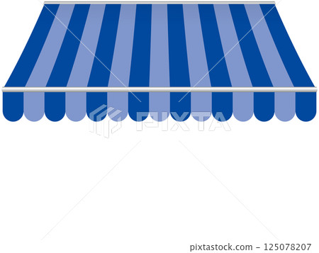 Navy blue awning tent 125078207