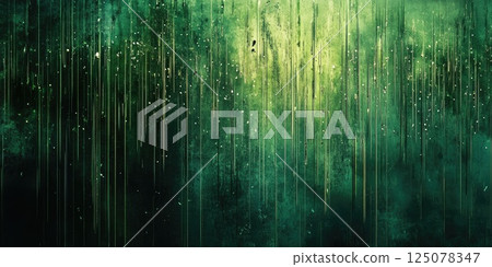 Abstract background of green and black structured lines with a digital matrix effect Abstract background of green and black structured lines with a digital matrix effect 125078347