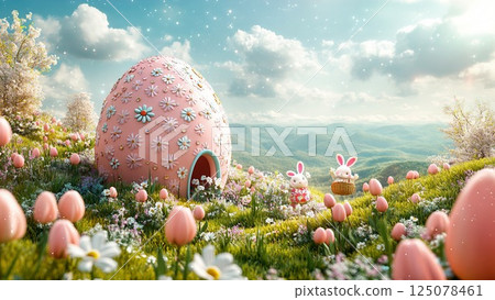 Spring Easter Background 125078461