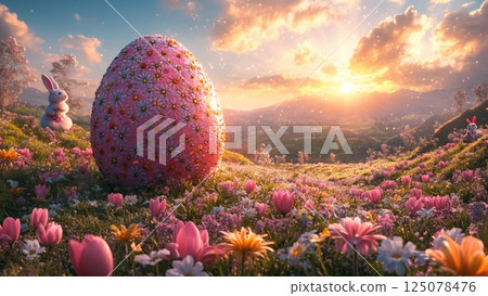 Spring Easter Background Spring Easter Background 125078476