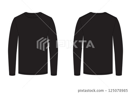 Set of black clothing mockups_04 125078985