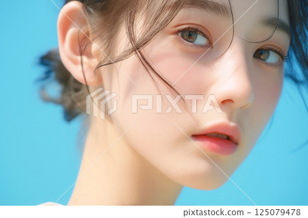 美麗水潤的肌膚“AI生成圖像” 美麗水潤的肌膚“AI生成圖像” 125079478