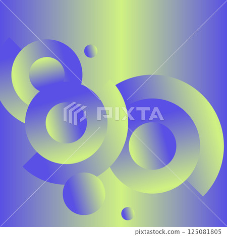 Futuristic gradient circles and halfcircles background. Circle shapes composition. Vector dynamic illustration Futuristic gradient circles and halfcircles background. Circle shapes composition. Vector dynamic illustration 125081805