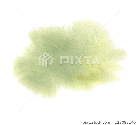 Olive abstract watercolor stain with soft, blurry edges. Hand drawn green bright paint blurring in wet-on-wet technique. Herbal spot design element isolated from background for decoration backdrop Olive abstract watercolor stain with soft, blurry edges. Hand drawn green bright paint blurring in wet-on-wet technique. Herbal spot design element isolated from background for decoration backdrop 125082140