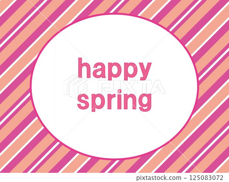 Happy Spring Striped Pattern 125083072