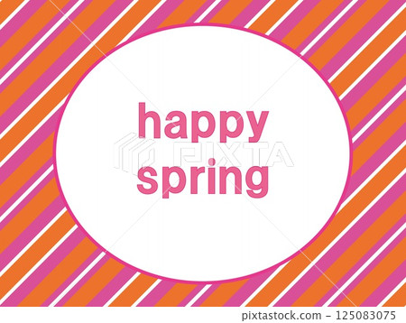 Happy Spring Striped Pattern Happy Spring Striped Pattern 125083075