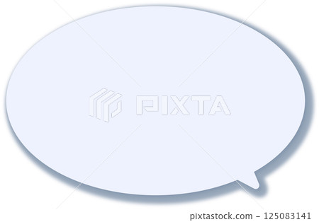 一個簡單的灰色氣泡。有陰影。 125083141