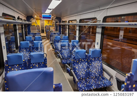 Passenger Train interior Seats Passenger Train interior Seats 125083197