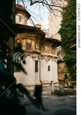 Ancient Monastery In Bucharest, Romania 125083413