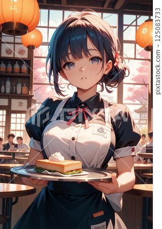 Girl working part-time 125083733