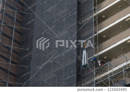 Apartment under construction 125083995