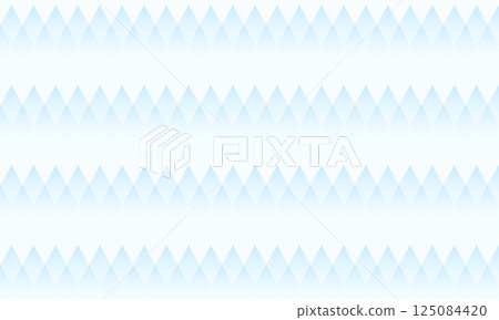A background of horizontally arranged jagged mountains in a light blue gradient 125084420