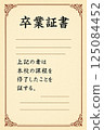Graduation certificate 125084452