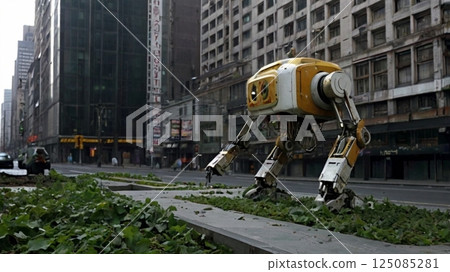 這是一個關於文明終結和新文明開始的平靜故事,由一個在廢棄的未來城市中仍在運動的機器人講述 這是一個關於文明終結和新文明開始的平靜故事,由一個在廢棄的未來城市中仍在運動的機器人講述 125085281