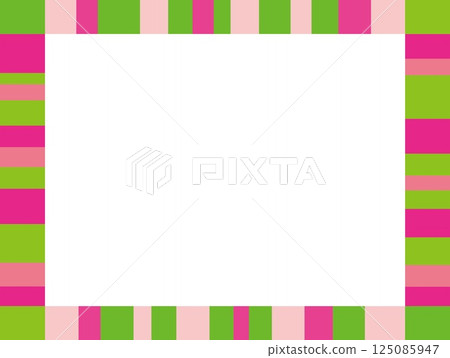 幾何圖案框架白色空間綠色 125085947