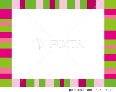 幾何圖案框架白色空間綠色 125085948