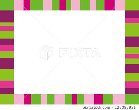 幾何圖案框架白色空間綠色 125085951