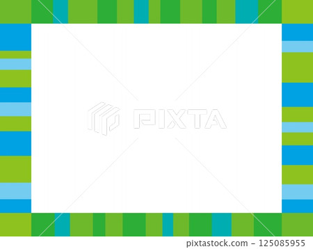 Geometric pattern frame white space green Geometric pattern frame white space green 125085955