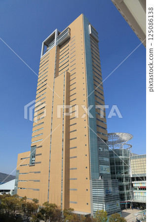 View of the Takamatsu Symbol Tower at Sunport Takamatsu from Takamatsu Orne 125086138