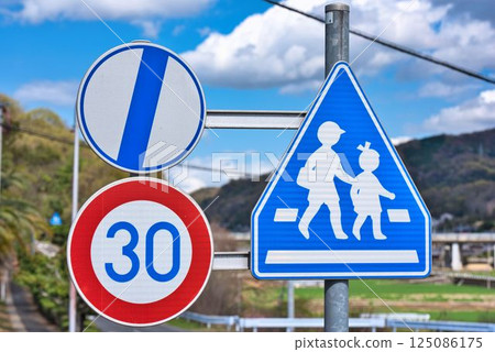 Crosswalk Signs 125086175