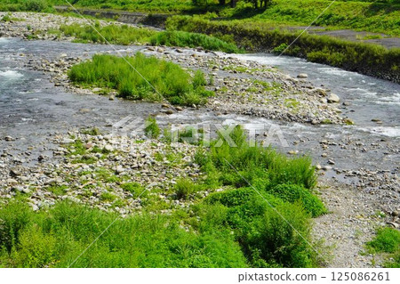 The Uono River as seen from Yuzawa Town, Niigata Prefecture. The Uono River as seen from Yuzawa Town, Niigata Prefecture. 125086261
