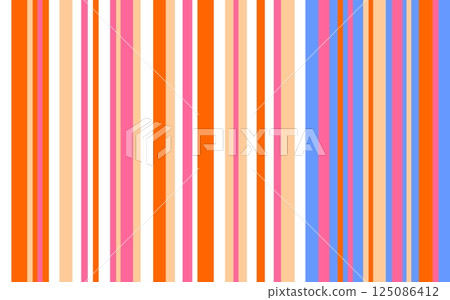 Striped pattern, colorful, orange 125086412