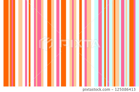 Striped pattern, colorful, orange 125086413