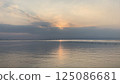 Sunset over the sea 125086681